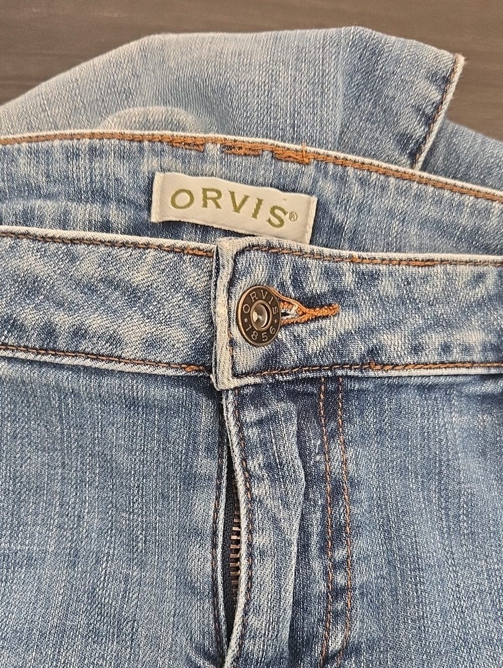 Orvis Classic Women's Light Blue Denim Jeans Sz 10 - Picture 3 of 9